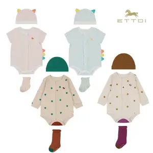 [롯데백화점]에뜨와 시스링댕댕바디수트3SET 07T0179034/임신,출산,신생아,백일,조카선물