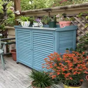 농기구 보관함 야외 캐비넷 간이 캐비닛 농막창고 조립식 수납함 발코니 이동식