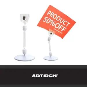 데스크 반달 집게봉 메모꽂이 쇼클립 벌크 50개