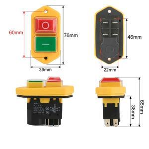 YCZ3-A 전자기 스위치 4/5 핀 110/220V On Off 푸시 버튼 재시작 및 저전압 보호는 KJD17을 대체할 수 있습