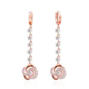 14k골드핀귀걸이 글램로즈 귀걸이 (Gold-pin) 14K