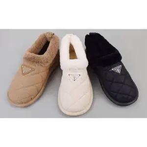 어르신모카신 캐주얼 여자 털신 겨울 패션 슬립온 로퍼