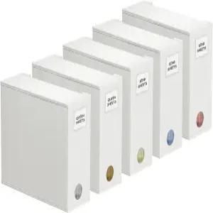 스페이스에이드 5팩 침대 시트 정리함 및 보관함 린넨 옷장용 접이식 윈도우 XL(퀸 킹 사이즈)이 있는 세트