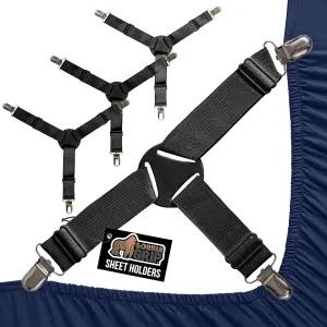 고릴라 그립 특허 출원 중 침대 시트 홀더 금속 클립이 있는 조절 가능한 탄성 패스너 제자리에 고정되는