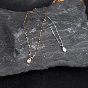 시후주얼리 시뮬럿다이아 눈물 물방울 목걸이 TN023N