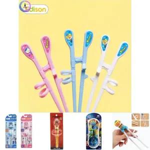 에디슨 뽀로로 젓가락 2단계 왼손용 어린이 아동 유아 키즈 유치원 어린이집 가정용 교정용 연습용 숙달용