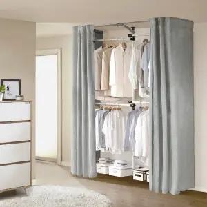 프라임 모던 골드드레스룸 3폴 행거