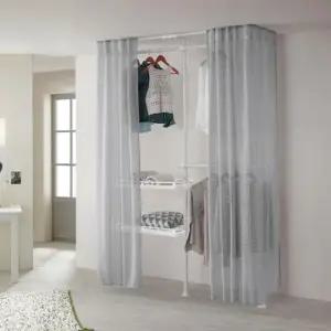 왕자 네오스페이스(어바웃 드레스룸 3P 밀폐선반형) 체크시스루