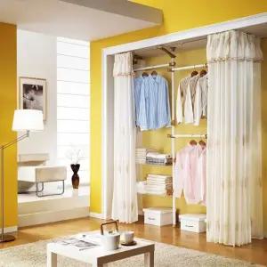 프라임 화이트드레스룸(3폴선반)