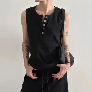 남사친 민소매 헨리넥 나시 트렌드 나사 티셔츠 원픽1