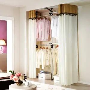 프라임 4단드레스룸 행거 브라운레이스