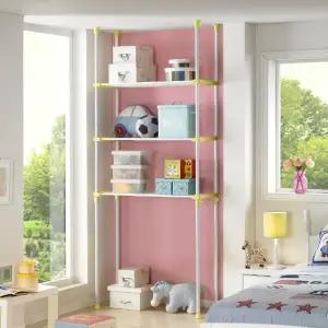 왕자 더블기둥 3단조절식 선반행거(32mm)-라이트그린