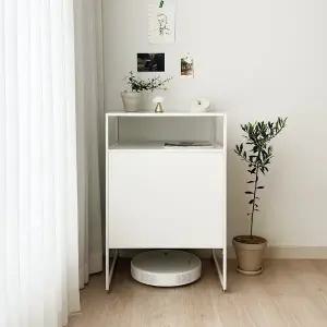 철제 로봇청소기 수납장