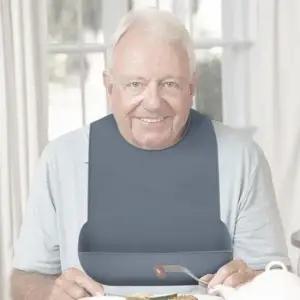 실리콘 성인 턱받이 어르신 노인턱받이 DD-11765