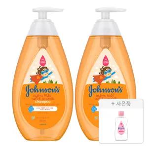 존슨즈 키즈 소프트 앤 스무디 샴푸 500ml, 2개 베이비오일 125ml , 1개