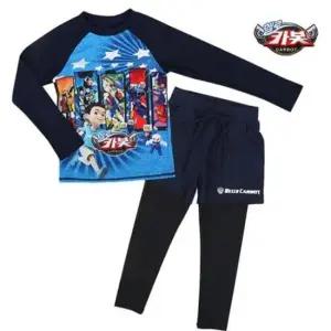 수영복상하세트 카봇 스타 상하 수영복 남아동 긴팔래쉬가드 레깅스