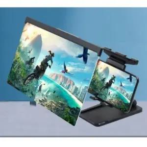 휴대폰거치대 스마트폰 확대 스크린 12형 휴대폰 거치대 겸용 렌즈