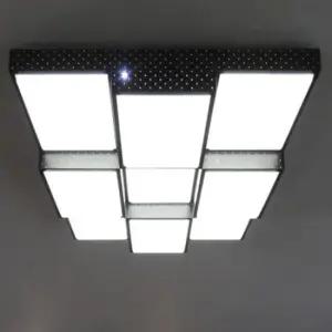 거실전등 LED 거실등 천정등 거실 조명 전등 큐브형 블랙 75W