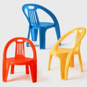 낮은 플라스틱의자 보조스툴 넓은 등받이의자 세트 4P