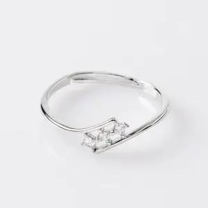 큐빅 백금도금 실버링 은반지 실버925 오픈반지 오픈링