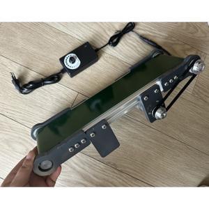 10x35cm 미니 전기 데스크탑 컨베이어 벨트 0-116RPM 속도 조절 DIY 엘리베이터 모델 마찰 실험 장치