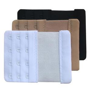 채니 여성용 부드러운 편안한 4훅 브라 익스텐더 3팩