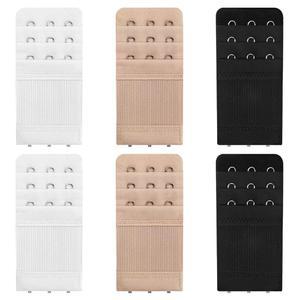 여성용 메게카 3훅 브라 익스텐더, 6Pc 조절식 백 스트랩 플러스 사이즈를 위한 신축성 편안한 익스텐더