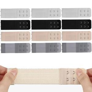 YHNH 12개 브라 익스텐더 2 후크 3 줄, 여성용 부드럽고 편안한 탄성 스트랩 익스텐더,