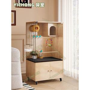 렉산새장 앵무새 렉산 대형 세트 애완동물 키우기 유리 소형 화이트 닭장 아크릴새장 철선