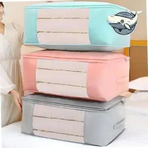 투명 창 수납 이불 수납함 정리함 대형 보관함