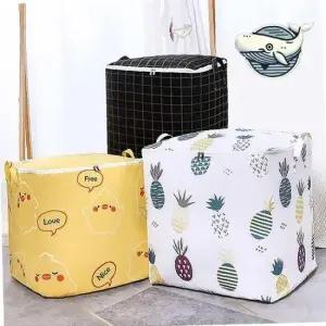 귀여운 디자인 보관함 이불 수납 의류 정리함
