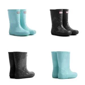 [헌터](광주신세계)토박스 헌터 키즈 퍼스트 자이언트 글리터 레인 부츠 아동 장마 반짝이 헌터 HTKCG2T...