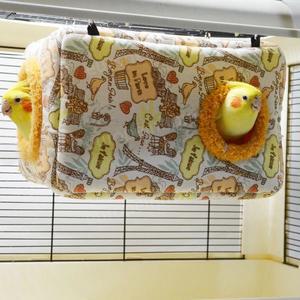 대형 앵무새 집 방한 새장 둥지 따뜻한 침대 하우스 포치