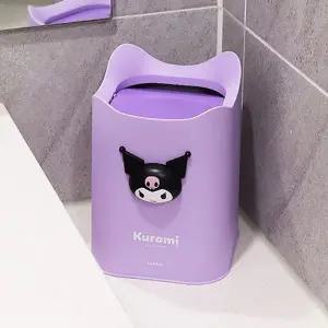 산리오 쿠로미 미니 사각 스윙 휴지통 1P 쓰레기통