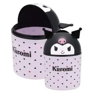 산리오 미니 탁상용 휴지통 쿠로미 1P 작은 쓰레기통