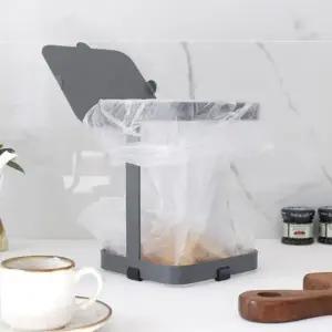 사각 철제 휴지통 씽크대 음식물용 미니 쓰레기통