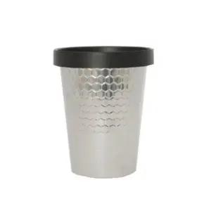 비닐 고정형 오픈형 스텐 휴지통 7L 쓰레기통 스테인