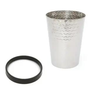 비닐 고정형 오픈형 스텐 휴지통 7L 스테인리스쓰레기