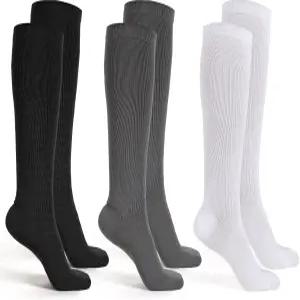 시엠튼 3쌍 교체 양말 라이너 워킹 부츠 압축 캐스트 워커 브레이스 여성과 남성 한 사이즈가 가장 잘