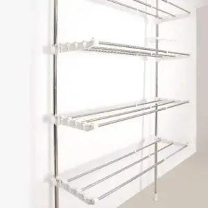 접이식 빨래 건조대 4단 원룸 기둥식 이불 폭 조절 가능 세탁물