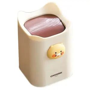 귀여운 춘식이 스윙 휴지통 1P 탁상용 미니 쓰레기통