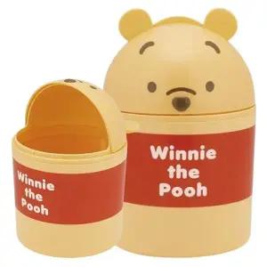 곰돌이푸 입체 미니 탁상용 휴지통 1P 작은 쓰레기통