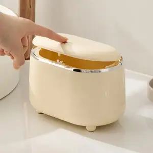 히키스 화장대 데스크 원터치 오픈 컴팩트 휴지통2.5L