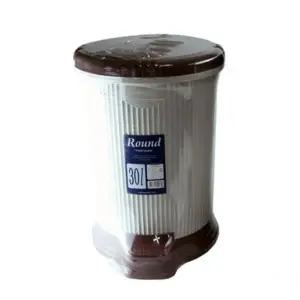 파스텔 원형 페달휴지통 30L 특대 색상랜덤