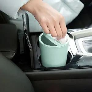 틈새 수납 슬림 휴지통 민트 쓰레기통 미니