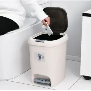 페달쓰레기통 원터치휴지통 사무실휴지통 8L