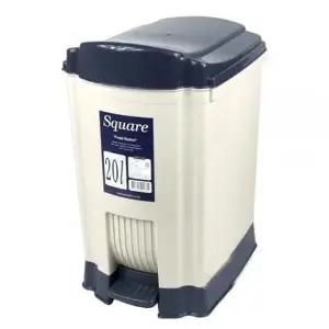 패달형 사각 휴지통 20L 색상랜덤 싱크대쓰레기통