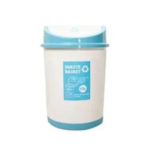 푸시 원형 플라스틱 휴지통 5L 쓰레기통