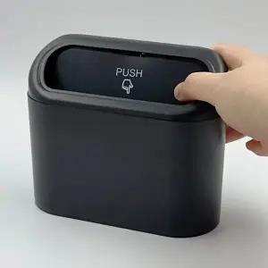 자동닫힘 걸이형 자동차 차량용 쓰레기통 휴지통