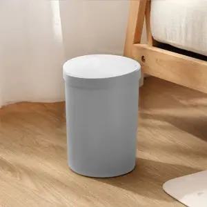 원터치 푸시형 휴지통 8L 주방 거실쓰레기통